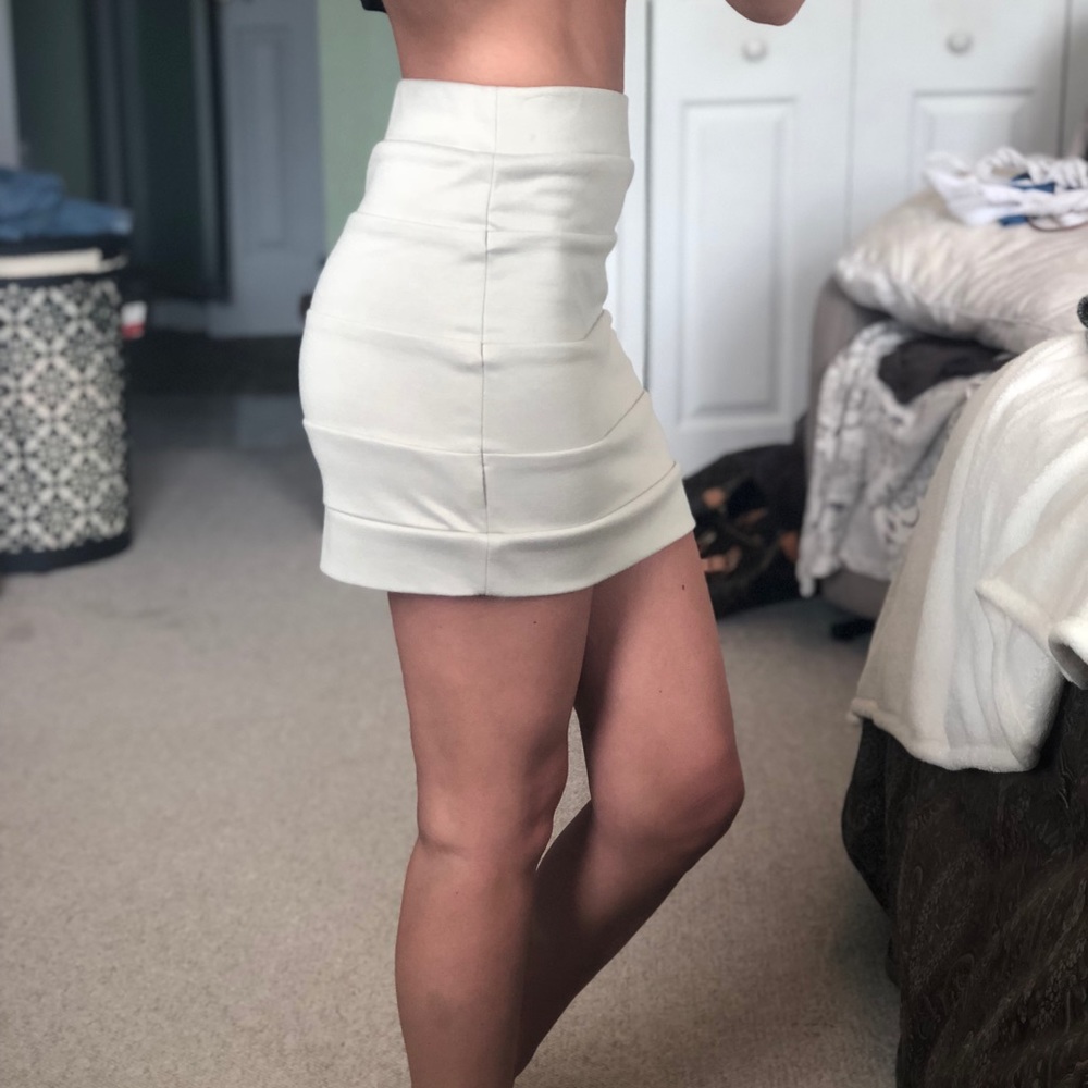 Nude Bandage Skirt